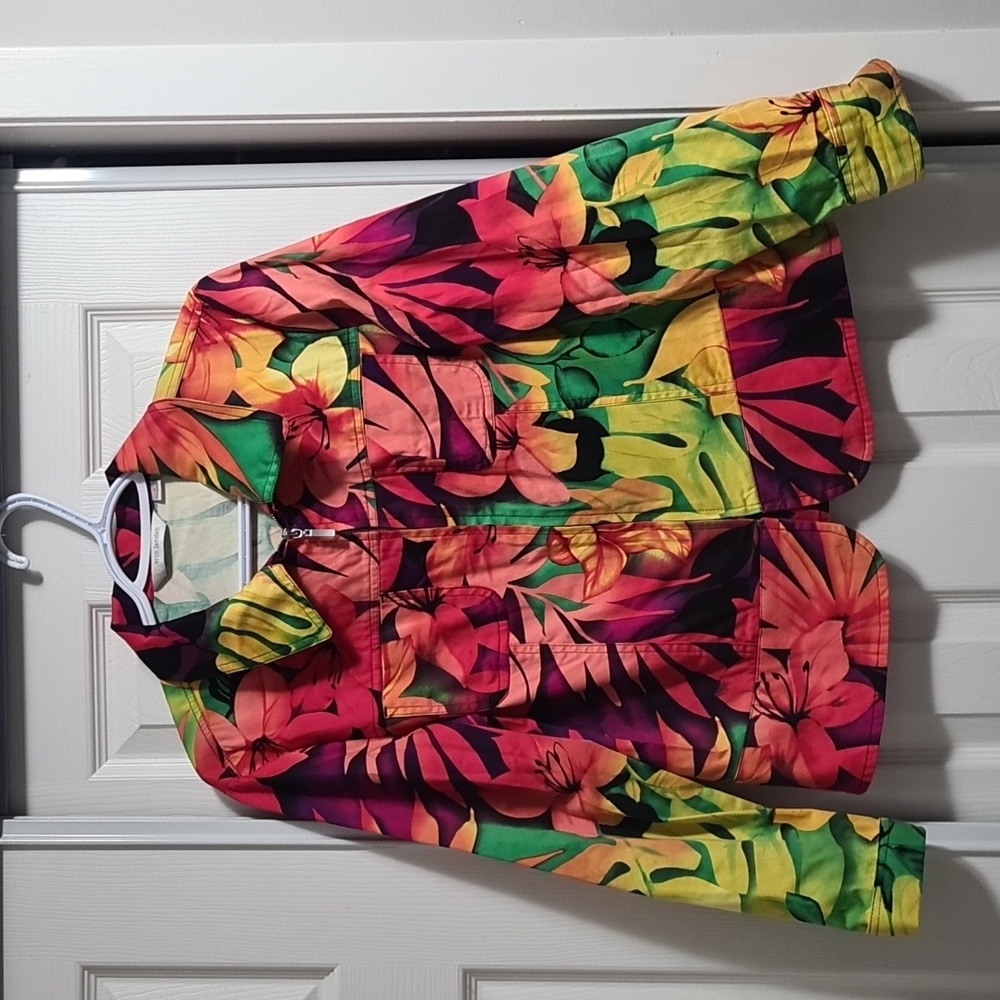 Tropical/Floral print jacket